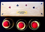 A set of cups manufactured by Joe Porper for Larry.